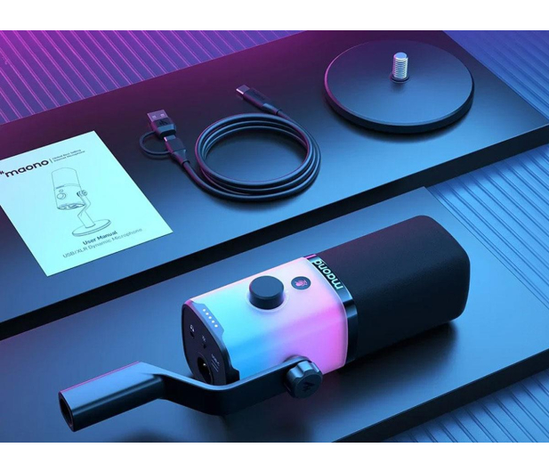 MAONO Mikrofon Maono PD100X RGB (czarny) - 1417738 - zdjęcie 5